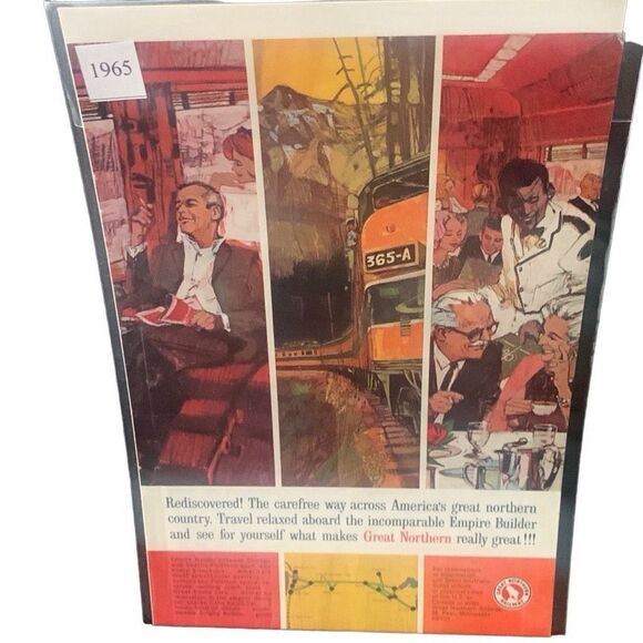 Vintage 1965 Great Northern Railway Railroad Ad Advertisement - Picture 4 of 4